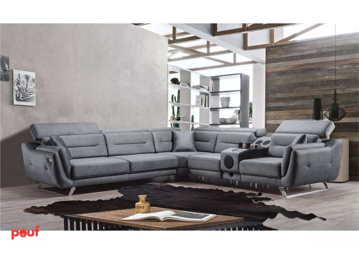 Pouf contemporary collection detail